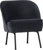 BePureHome Fauteuil 'Vogue' Velvet, kleur Inkt(Blauw ) online kopen