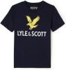 Lyle & Scott T-shirt met logo donkerblauw online kopen