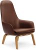 Normann Copenhagen Era Lounge Chair High loungestoel met eiken onderstel online kopen