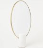 Pols Potten Mirror oval marble white tafelspiegel 29 x 20 cm online kopen