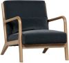 WOOOD Fauteuil 'Mark' Velvet, kleur Antraciet online kopen