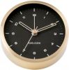 Karlsson Wekkers Alarm clock Tinge black dial Design Armando Breeveld Goudkleurig online kopen