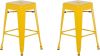 Beliani CABRILLO set van 2 barkrukken geel online kopen