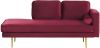 Beliani Miramas Chaise Longue rood fluweel online kopen