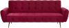 Beliani Selnes Driezitsbank rood fluweel online kopen