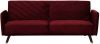 Beliani Senja Driezitsbank rood fluweel online kopen