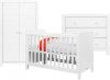 Bopita Hugo 3-Delige Babykamer Bed Commode 2-Deurskast Wit online kopen