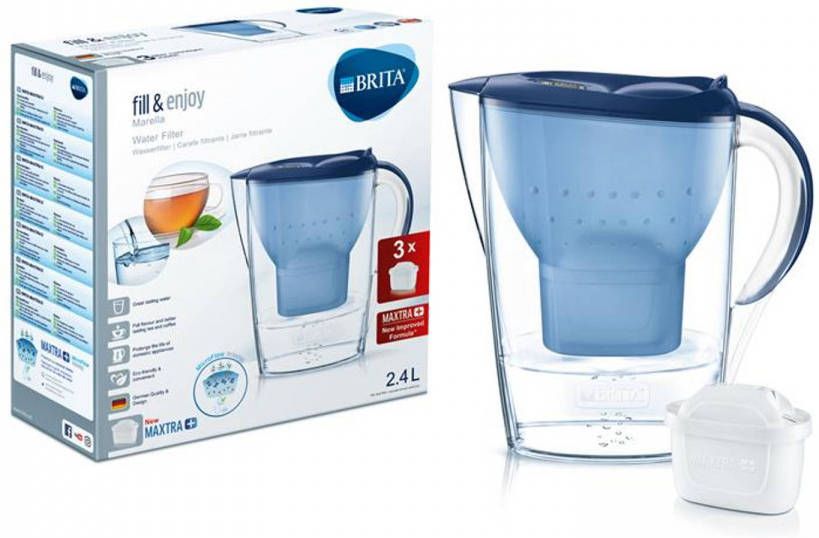 Brita Fill Enjoy Marella Cool Waterfilterkan 2 4 L 3 Filterpatronen Meubelmooi Nl