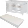 Cabino Baby Bed Met Matras Noël Wit 60 x 120 cm online kopen
