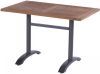 Hartman Sophie Bistro Klaptafel Rechthoek L110xb70xh74 Cm Natural Teak Grijs Onderstel online kopen