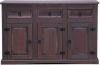 Hioshop Bruin dressoir New Mexico koloniaal 132cm. online kopen