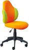 Hioshop Jessi kantoorstoel oranje, groen. online kopen