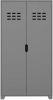 Hioshop Loke kledingkast met 2 deuren, grijs gelakt. online kopen
