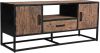 Livingfurn TV Meubel Dakota 130 cm Riverwood/Gecoat Staal online kopen