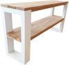 Wood4you Side table New Orleans Roasted wood 160Lx78HX38D cm online kopen