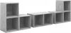 VidaXL 6 delige Tv meubelset spaanplaat betongrijs online kopen