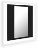 VidaXL Badkamerkast met spiegel en LED 40x12x45 cm zwart online kopen