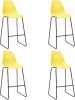 VidaXL Barstoelen 4 st kunststof geel online kopen
