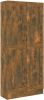 VidaXL Boekenkast 82, 5x30, 5x185, 5 cm bewerkt hout gerookt eikenkleurig online kopen