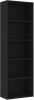 VidaXL Boekenkast met 5 schappen 60x30x189 cm spaanplaat zwart online kopen