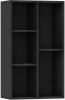 VIDAXL Boekenkast/dressoir 50x25x80 cm spaanplaat zwart online kopen