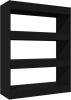 VidaXL Boekenkast/kamerscherm 80x30x103 cm bewerkt hout zwart online kopen