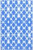 VidaXL Buitenkleed 190x290 cm PP blauw en wit online kopen