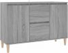 VidaXL Dressoir 103, 5x35x70 cm bewerkt hout grijs sonoma eikenkleurig online kopen