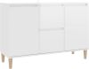 VidaXL Dressoir 103, 5x35x70 cm spaanplaat hoogglans wit online kopen