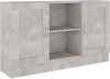 VIDAXL Dressoir 120x30, 5x70 cm spaanplaat betongrijs online kopen