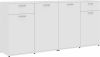 VIDAXL Dressoir 160x36x75 cm spaanplaat hoogglans wit online kopen