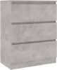 VidaXL Dressoir 60x33, 5x76 cm spaanplaat betongrijs online kopen