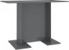 VidaXL Eettafel 110x60x75 cm bewerkt hout hoogglans grijs online kopen