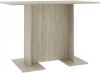 VidaXL Eettafel 110x60x75 cm bewerkt hout sonoma eikenkleurig online kopen