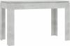 VidaXL Eettafel 120x60x76 cm spaanplaat betongrijs online kopen