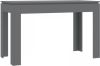 VidaXL Eettafel spaanplaat hoogglans grijs 120x60x76 cm online kopen