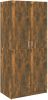 VidaXL Kledingkast 80x52x180 cm bewerkt hout gerookt eikenkleurig online kopen