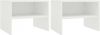 VIDAXL Nachtkastjes 2 st 40x30x30 cm bewerkt hout wit online kopen