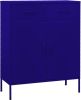 VIDAXL Opbergkast 80x35x101, 5 cm staal marineblauw online kopen