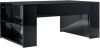 VidaXL Salontafel 100x60x42 cm spaanplaat hoogglans zwart online kopen