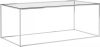 VidaXL Salontafel 120x60x45 cm roestvrij staal en glas zilverkleurig online kopen