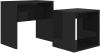 VidaXL Salontafelset 48x30x45 cm spaanplaat hoogglans zwart online kopen