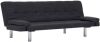 VidaXL Slaapbank met twee kussens polyester donkergrijs online kopen