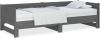 VidaXL Slaapbank uitschuifbaar massief grenenhout grijs 2x(90x200)cm online kopen