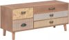 VidaXL Tv meubel met 5 lades 90x30x40 cm massief grenenhout online kopen