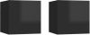 VidaXL Tv wandmeubelen 2 st 30, 5x30x30 cm hoogglans zwart online kopen