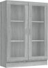 VidaXL Vitrinekast 82, 5x30, 5x115 cm bewerkt hout grijs sonoma eiken online kopen
