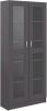 VidaXL Vitrinekast 82, 5x30, 5x185, 5 cm spaanplaat grijs online kopen