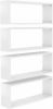 VidaXL Wandschappen kubus 4 st 60x15x23 cm spaanplaat hoogglans wit online kopen