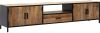 Livingfurn TV Meubel Sturdy 220 cm Mangohout/Gecoat Staal online kopen